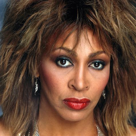 Tina Turner Poses Makeup